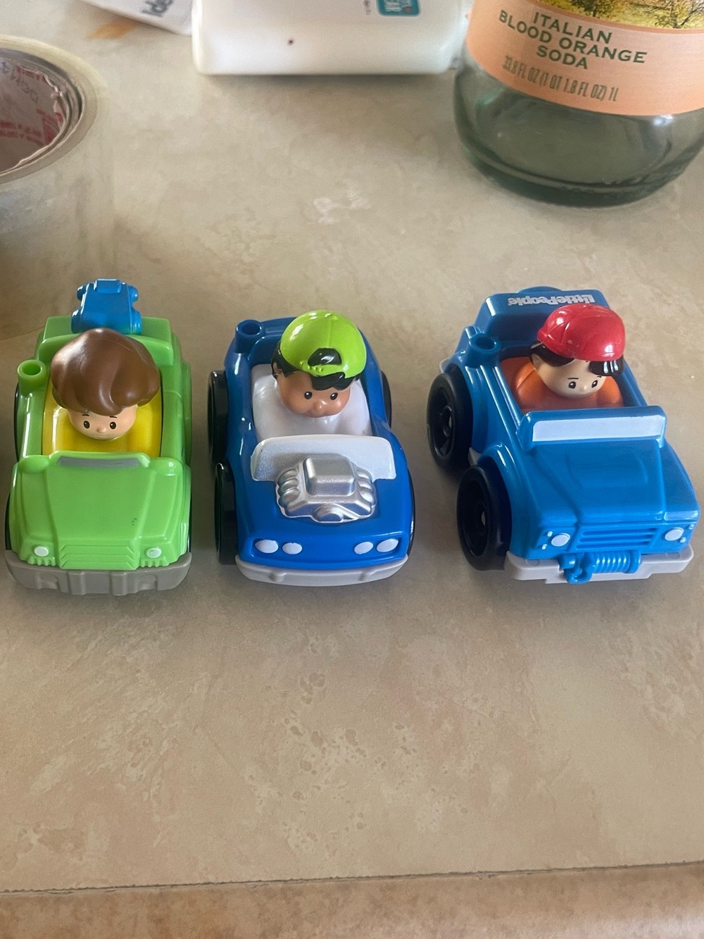 Fisher Price Little Wheelies set of 3